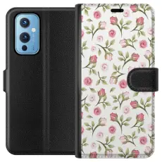 Gustaf - Pl&aring;nboksfodral till OnePlus 9 med Blommigt