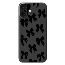 A-One Brand - iPhone 17 Mobilskal Bow Pattern Printing Straight - Svart