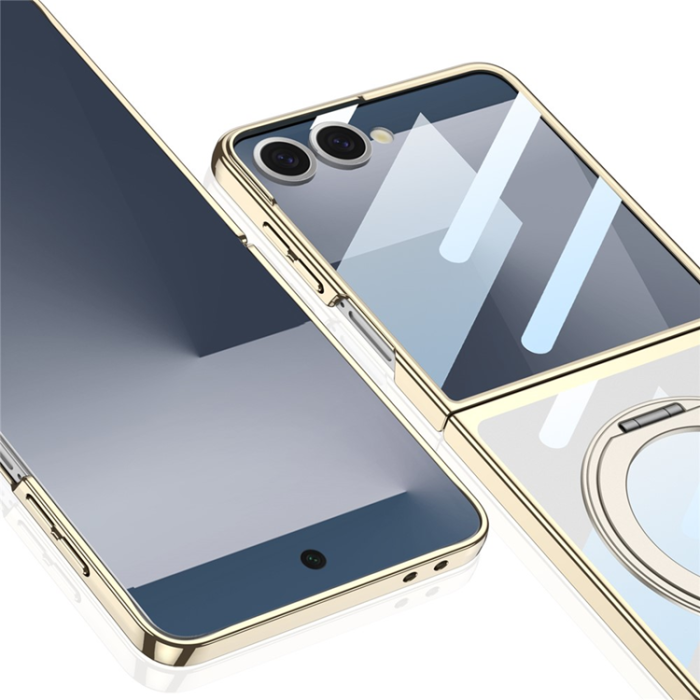 GKK - GKK Galaxy Z Flip 7 Mobilskal Kickstand - Transparent