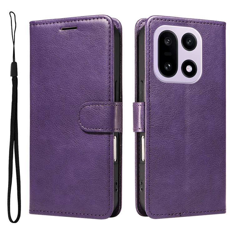 OnePlus 15 5G Plånboksfodral Solid Färg Konstläder (Lila) | 2353 | AlltMobil