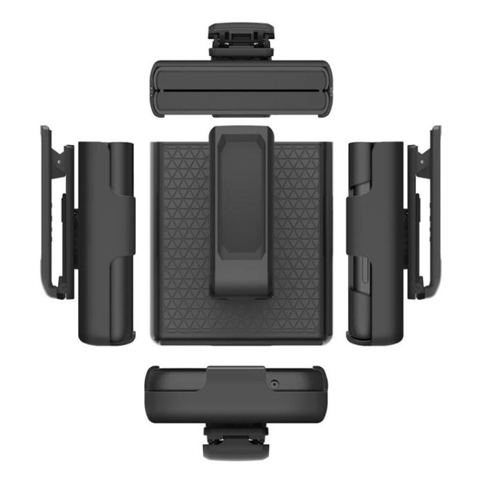 OEM - Galaxy Z Flip 4 Skal Belt Clip Holster - Svart