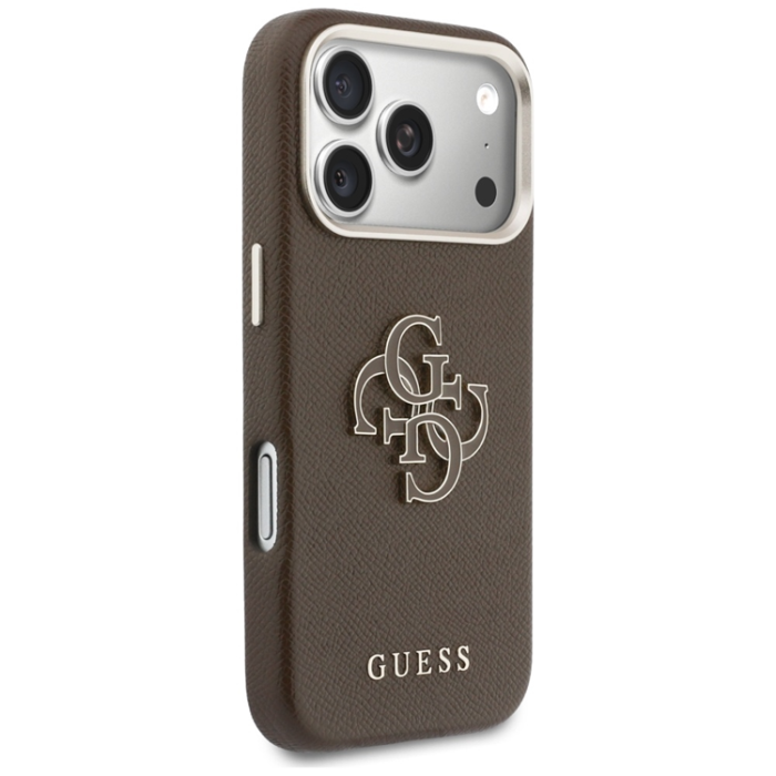 Guess - Guess Mobilskal iPhone 17 Pro FW Resin Logo - Brun