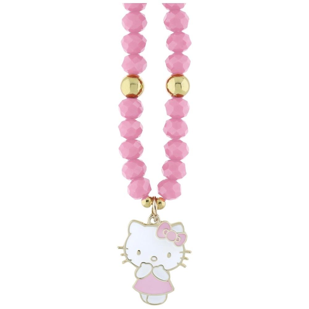 Hello Kitty Mobilrem Pearls & Beads Kitty Charm – Rosa