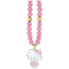 Hello Kitty - Hello Kitty Mobilrem Pearls & Beads Kitty Charm &ndash; Rosa