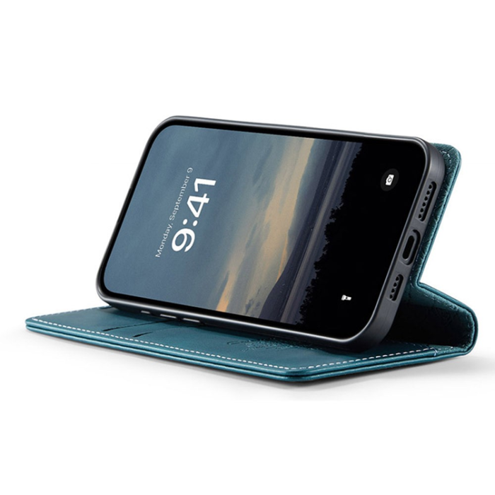 Caseme - Caseme iPhone 16e Plånboksfodral RFID Blocking - Grön