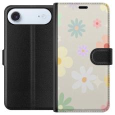 Gustaf - Pl&aring;nboksfodral till Apple iPhone 17 Air med fejdande blommor