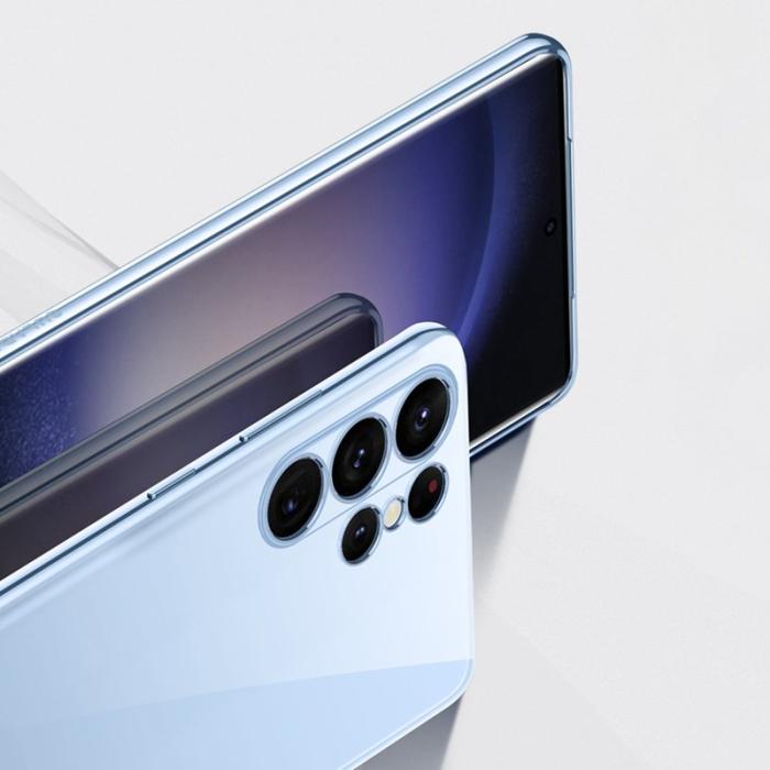 SULADA - SULADA TPU Mobilskal för Galaxy S23 Ultra, Klar - Lila