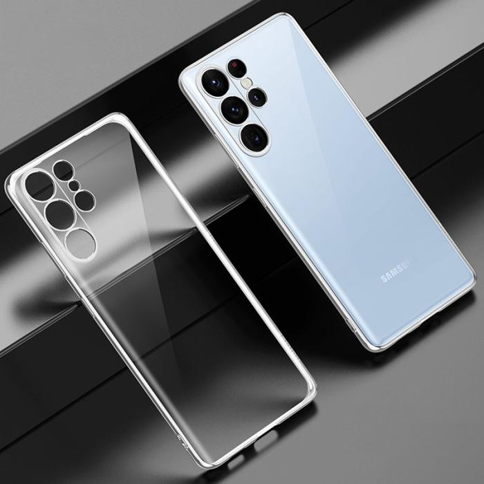 SULADA - SULADA TPU Mobilskal för Galaxy S23 Ultra, Klar - Silver