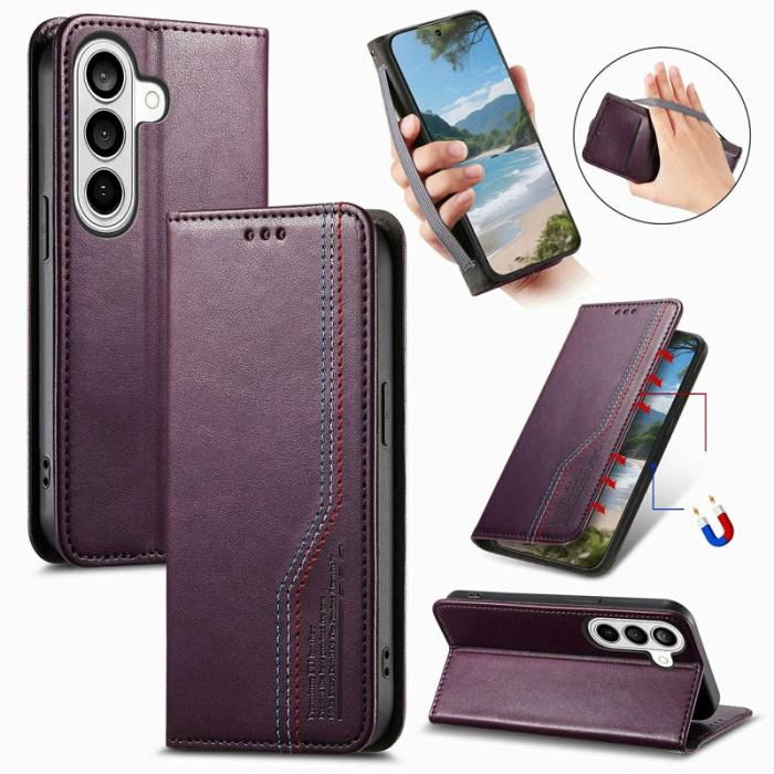 OEM - Plånboksfodral för Samsung Galaxy S26 Plus Konstläder - Lila