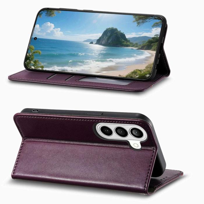 OEM - Plånboksfodral för Samsung Galaxy S26 Plus Konstläder - Lila