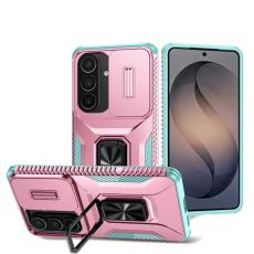 OEM - Mobilskal f&ouml;r Samsung Galaxy S26 Camshield Kickstand TPU + PC - Rosa