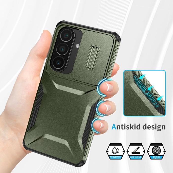 OEM - Mobilskal för Samsung Galaxy S26 Camshield TPU + PC - Grön
