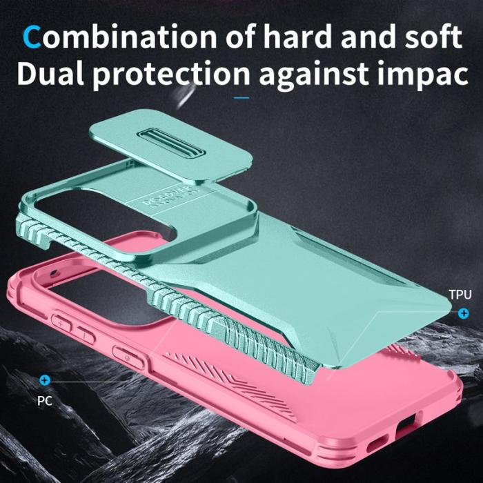OEM - Mobilskal för Samsung Galaxy S26 Camshield TPU + PC - Grön