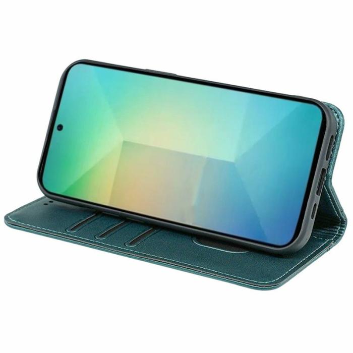 OEM - Plånboksfodral för Samsung Galaxy S26 Magnetiskt Konstläder - Grön
