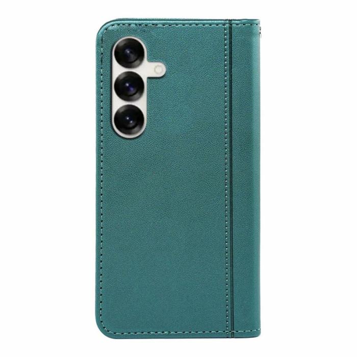OEM - Plånboksfodral för Samsung Galaxy S26 Magnetiskt Konstläder - Grön