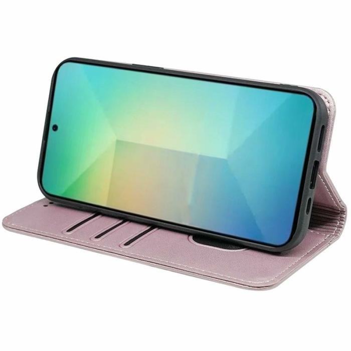 OEM - Plånboksfodral för Samsung Galaxy S26 Magnetiskt Konstläder - Roséguld