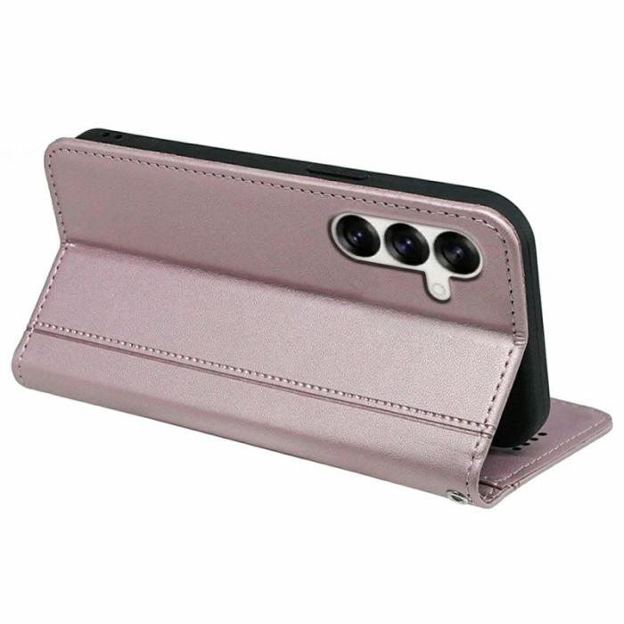 OEM - Plånboksfodral för Samsung Galaxy S26 Magnetiskt Konstläder - Roséguld