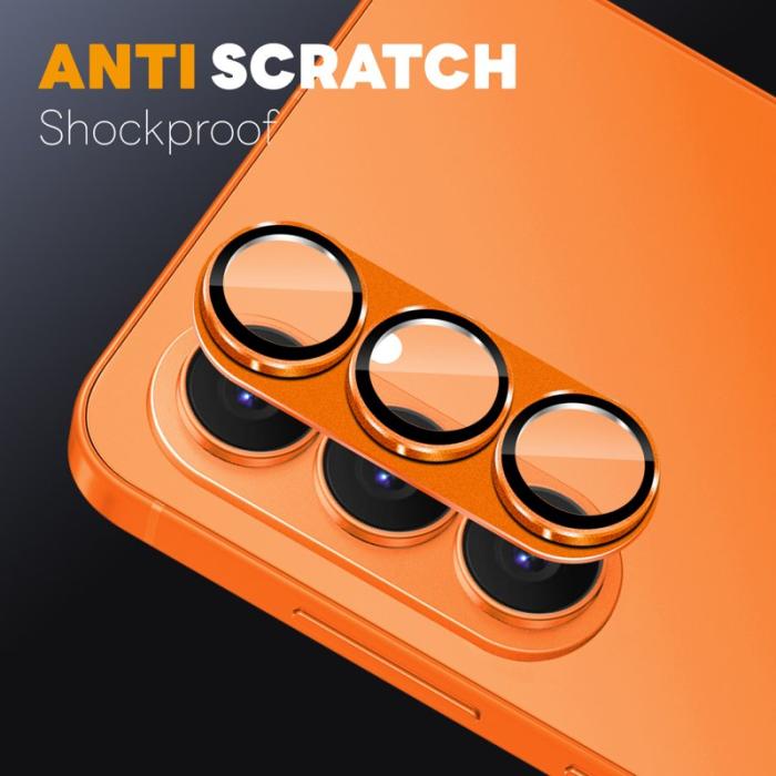 NORTHJO - NORTHJO Skärmskydd för Samsung Galaxy S26 Kameraskydd Tempererat Glas - Orange