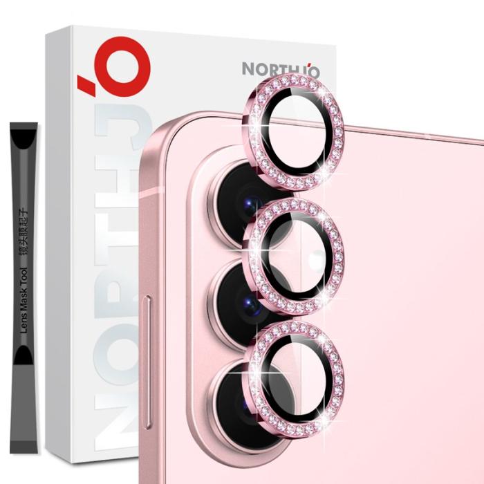 NORTHJO - NORTHJO Skärmskydd för Samsung Galaxy S26 Kameraskydd Tempererat glas - Rosa