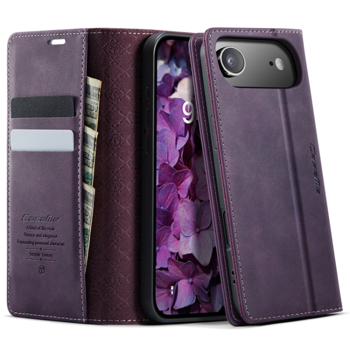 Caseme - Caseme iPhone Air Plånboksfodral RFID Blocking 033 - Lila