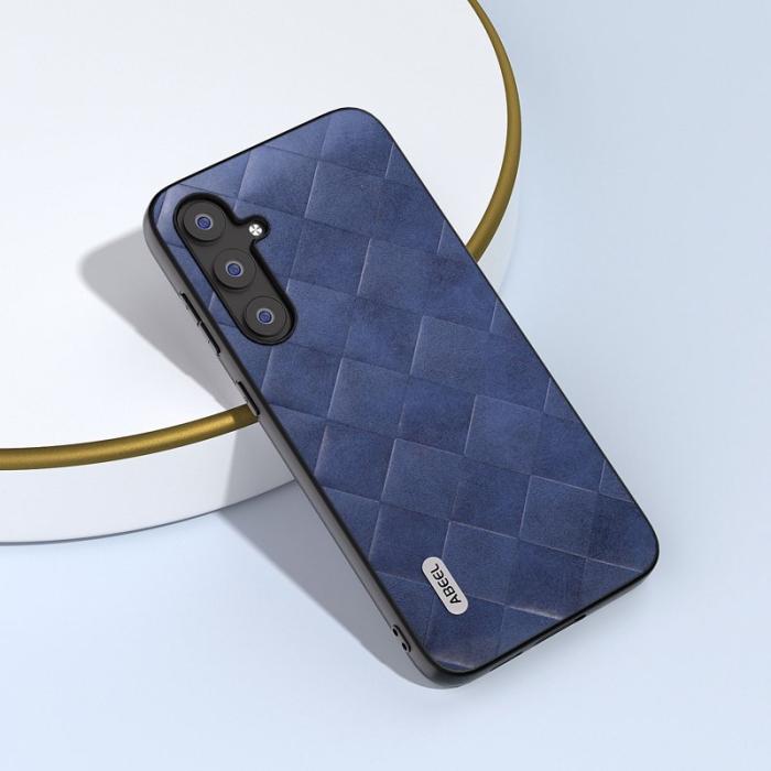 ABEEL - ABEEL Mobilskal till Samsung Galaxy S23 FE Anti-drop PU Läder Blå