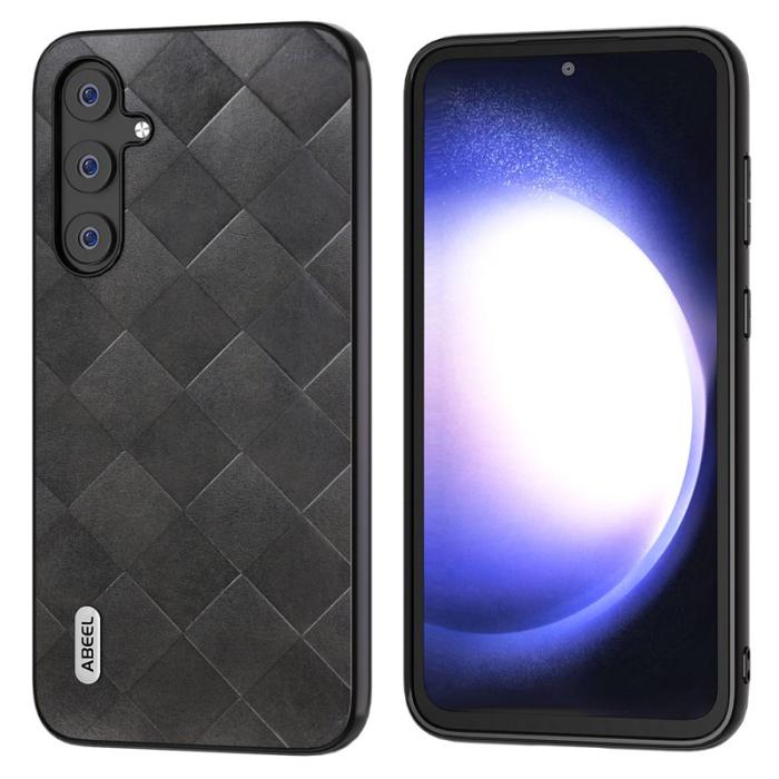 ABEEL - ABEEL Mobilskal till Samsung Galaxy S23 FE Anti-drop PU Läder Svart