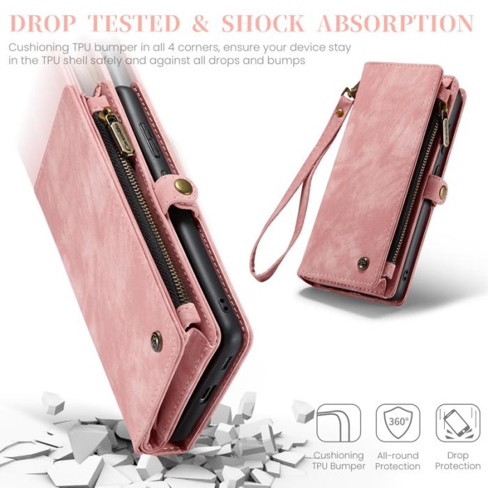 Caseme - CASEME 008 Plånboksfodral för Samsung Galaxy S23 FE Konstläder - Rosa