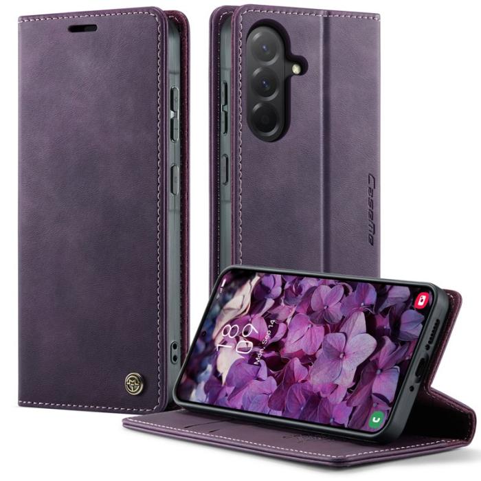 Caseme - CASEME 033 Fodral till Samsung Galaxy A56 5G Lila RFID-Skydd