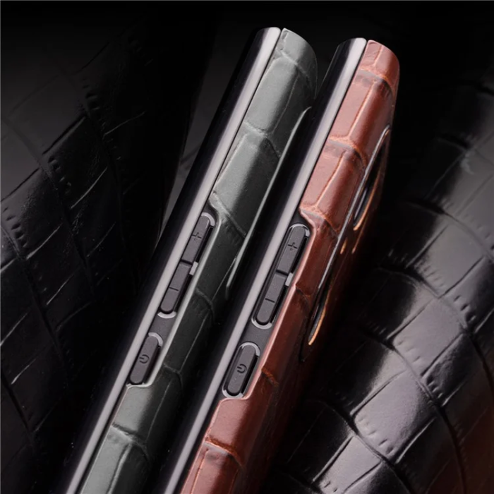 QIALINO - QIALINO Honor 60 Pro Fodral Cowhide Äkta Läder - Brun