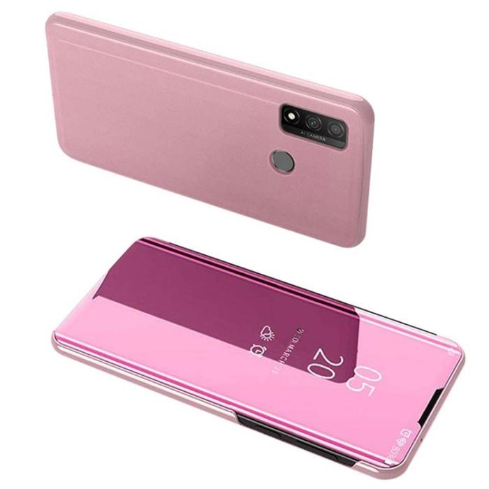 UTGATT1 - Clear View mobilfodral Huawei P Smart 2020 - Rosa