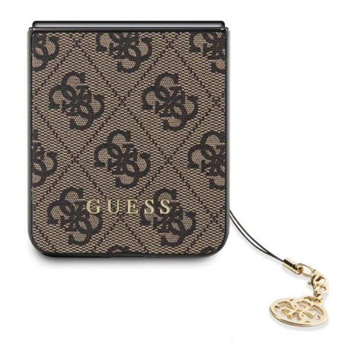 Guess - Guess Galaxy Z Flip 5 Mobilskal Charms Collection - Brun