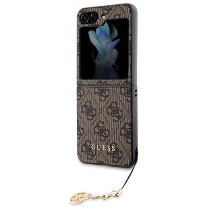 Guess - Guess Galaxy Z Flip 5 Mobilskal Charms Collection - Brun