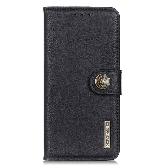 KHAZNEH - KHAZNEH Galaxy A24 4G Plånboksfodral Cowhide - Svart