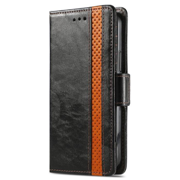 CASENEO - CASENEO Xiaomi 14T Pro Plånboksfodral Konstläder Ställ med RFID - Svart