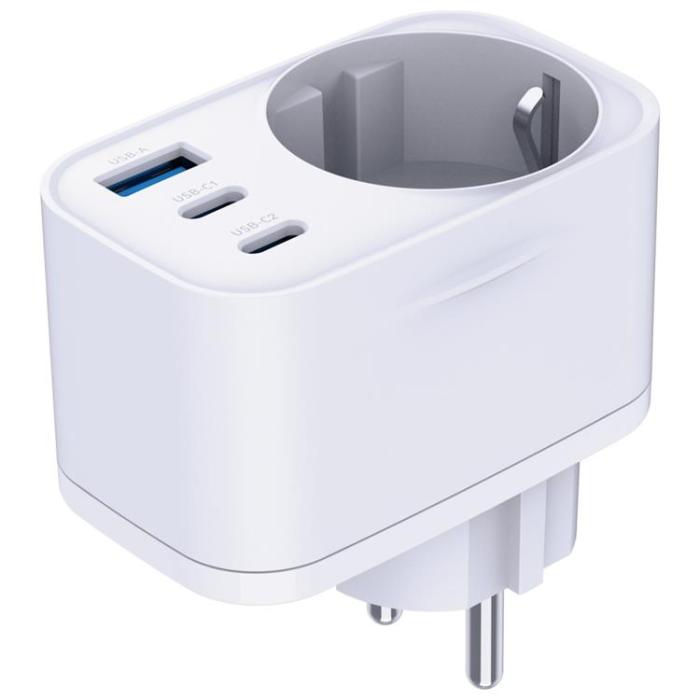 3MK - 3MK Snabbladdare 30W 1xUSB-A 2xUSB-C 1xSocket