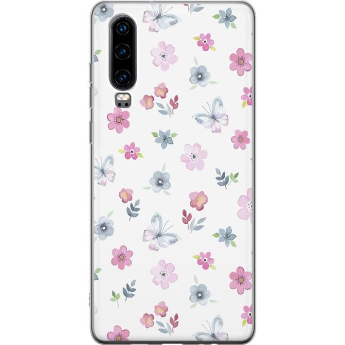 iSecrets - Mobilskal till Huawei P30 med Blommor och fjärillar