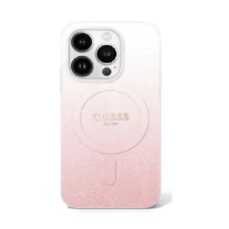 Guess iPhone 16 Pro Mobilskal MagSafe IML Glitter Gradient | 2353 | AlltMobil