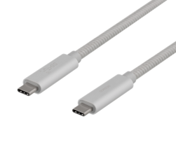 UTGATT1 - Deltaco Super USB-C till USB-C Kabel 100W 1m - Silver