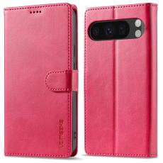 LC.imeeke - LC.IMEEKE Google Pixel 9 / 9 Pro Pl&aring;nboksfodral Konstl&auml;der - Rosa