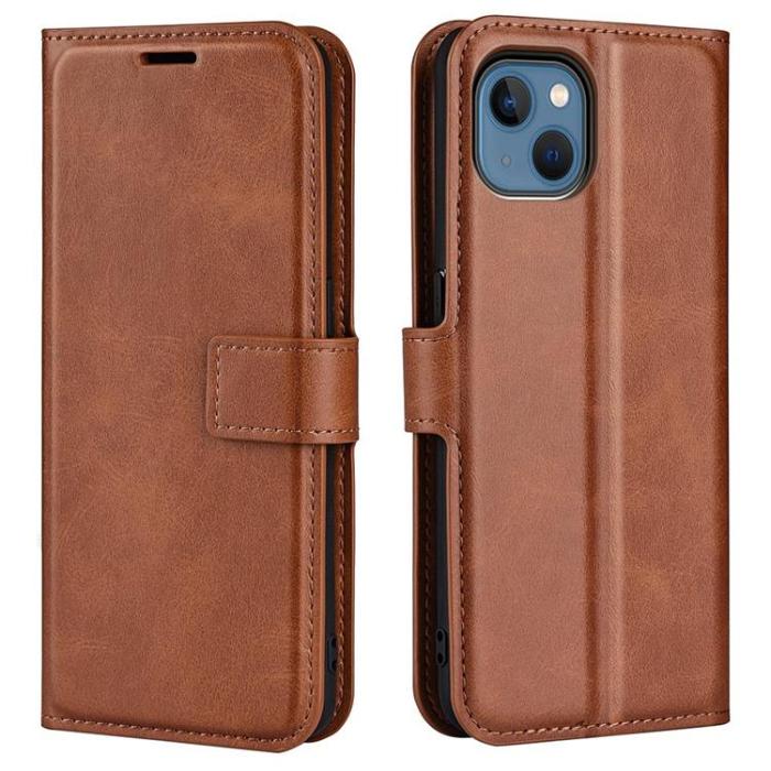 UTGATT1 - Flip Folio iPhone 14 Plus Plånboksfodral - Brun