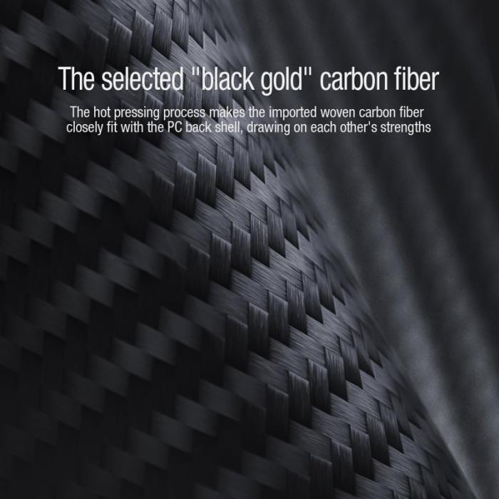 Nillkin - NILLKIN Carbon Fiber Mobilskal för iPhone 14/13, Svart