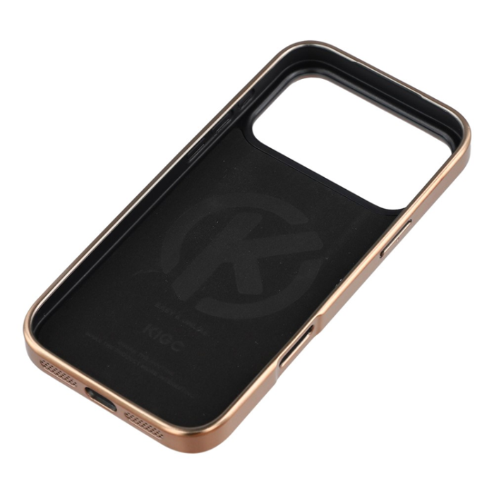 KIGC - KIGC iPhone 17 Pro Mobilskal Electroplating PC + TPU + PU