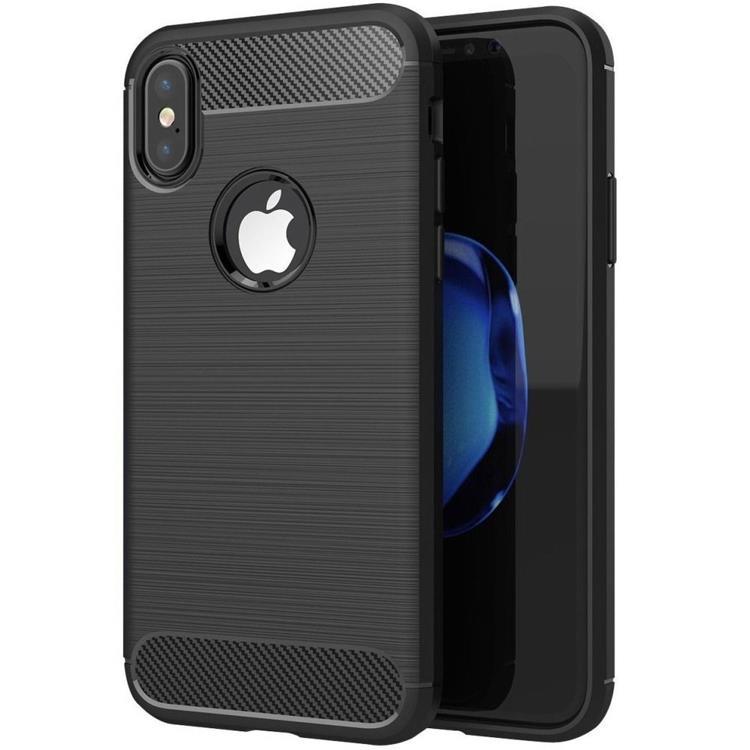 Forcell iPhone XS Max Skal Carbon - Svart | 2353 | AlltMobil