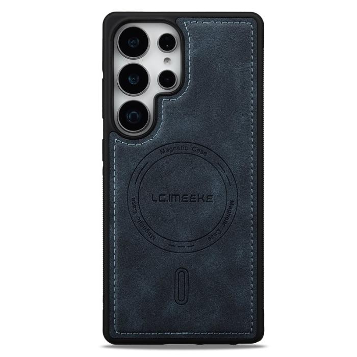 LC.imeeke - LC.IMEEKE L6 Fodral för Samsung Galaxy S25 Ultra KonstLäder - Blå