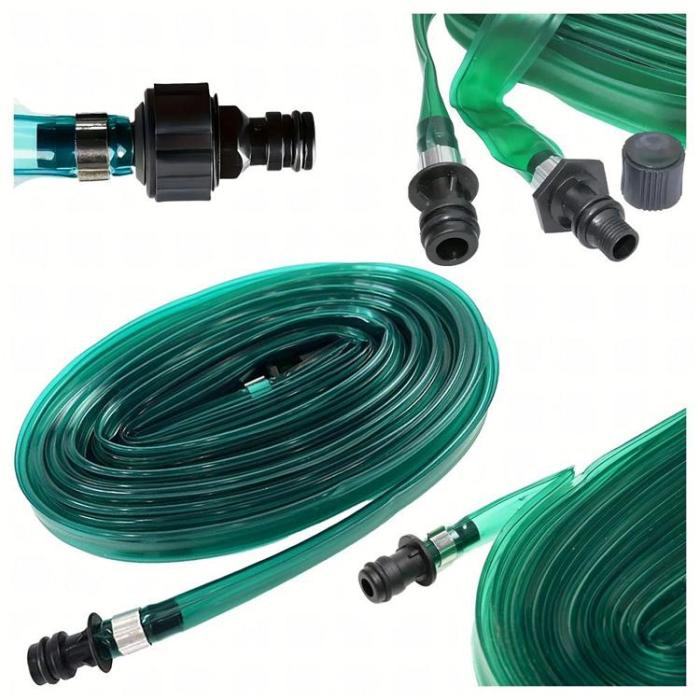 OEM - Trädgårdsslangsprinkler med snabbkopplingar 7.5 m - Grön