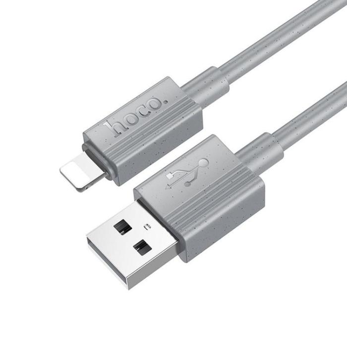Hoco - HOCO USB-A till Lightning Kabel 2.4A X107 1 m Grå