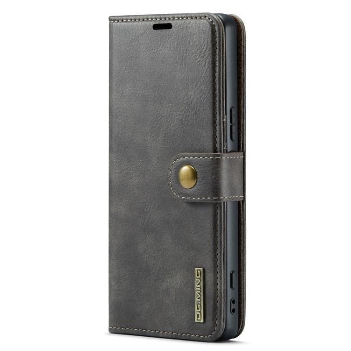 DG.MING - DG.MING Sony Xperia 1 V Plånboksfodral Äkta Läder 2in1 - Grå
