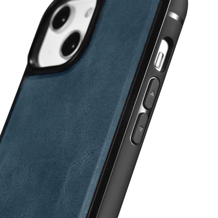 ICARER - iCarer iPhone 14 Skal Magsafe Äkta Läder - Blå