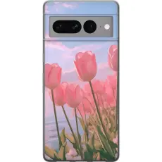 Gustaf - Mobilskal till Google Pixel 7 Pro med Rosa Tulpaner