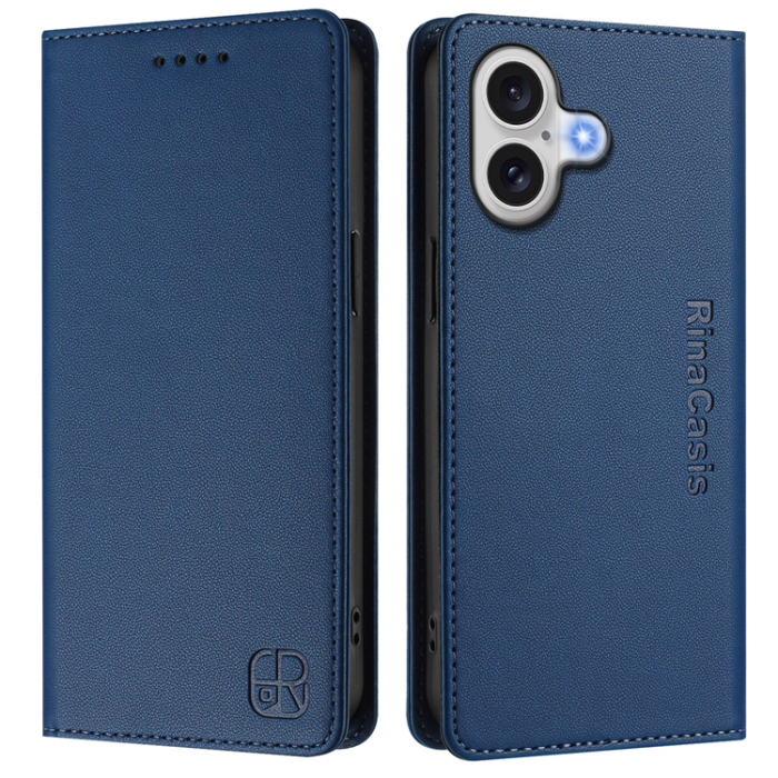 RINACASIS - RINACASIS iPhone 17 Plånboksfodral RC01 RFID - Mörkblå
